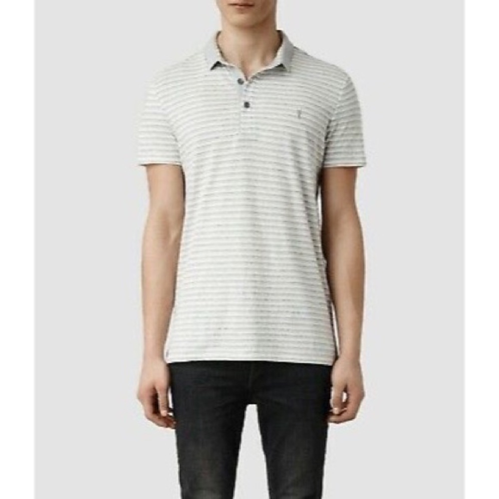 ALLSAINTS Trigger Bramford Striped Polo